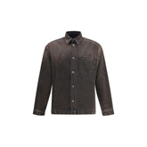 7FOR Black Cotton Denim Jacket